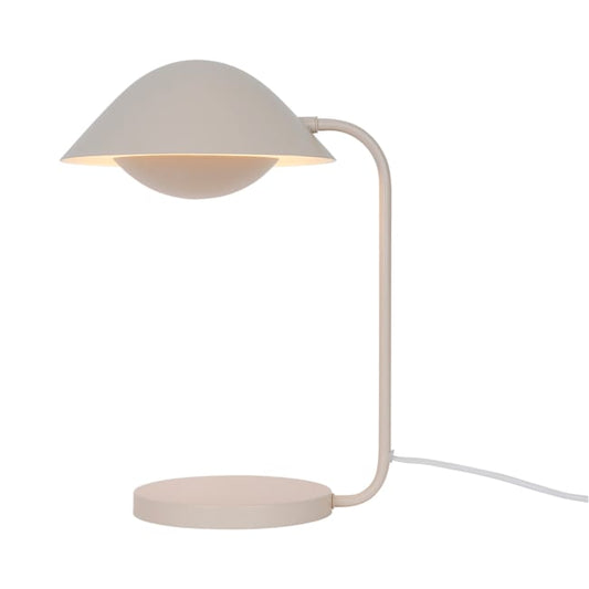 Lampe Freya, fer, beige, H.43 cm, E14