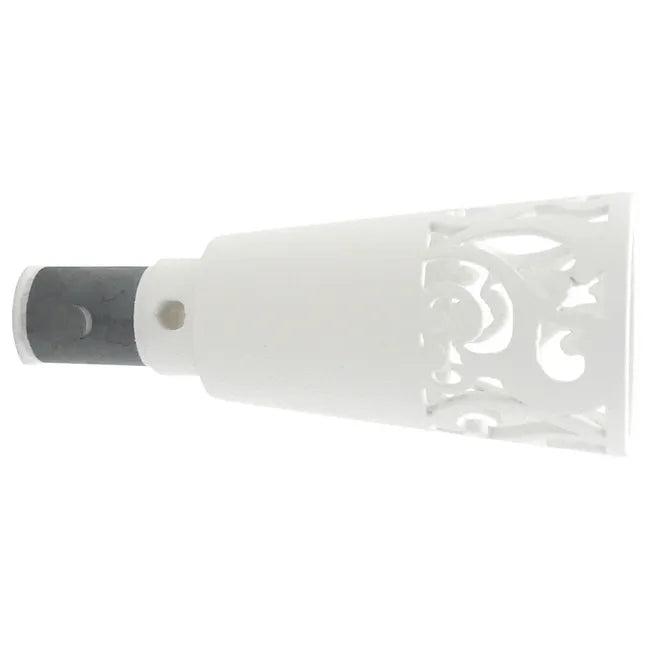 2 embouts pour tringle à rideau, Diam.8 / 10 mm, blanc Cosy, INSPIRE