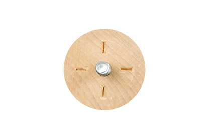 Pied de table Cime Cannele hêtre brut diamètre 4.8 cm x hauteur 71 cm