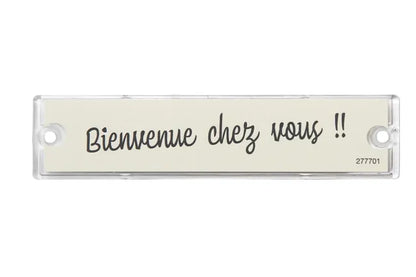Porte-nom H.2.5 x l.10.7 x P.0.5 cm RENZ, transparent