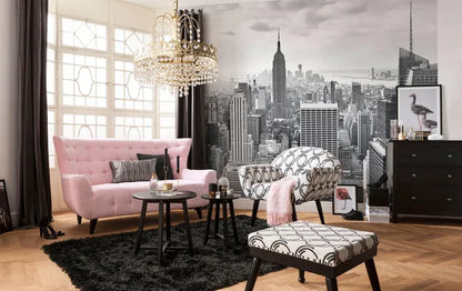 Papier peint panoramique loft NYC gris l.300 x H.250 cm