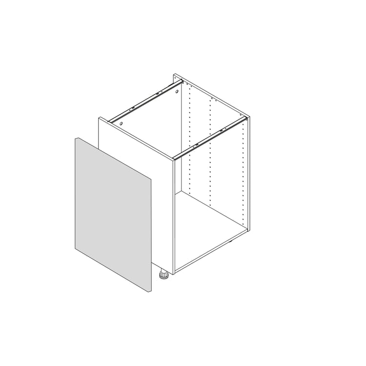 Joue Tokyo blanc brillant H.76.8 x l.60 cm
