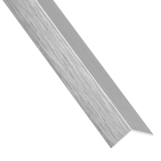 Cornière égale aluminium anodisé gris lisse, L.1000 mm