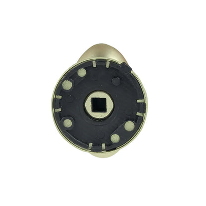 1 bouton sur rosace ovale LINEA BERTOMANI sans trou laiton brossé A3
