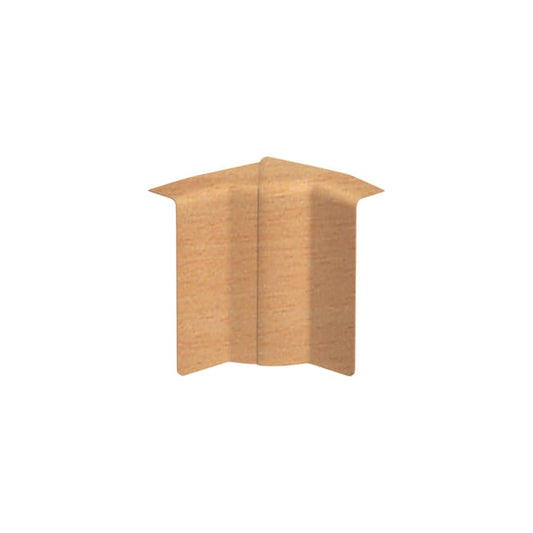 Angle intérieur hêtre pour plinthe, H. 10 x P.5.5 cm