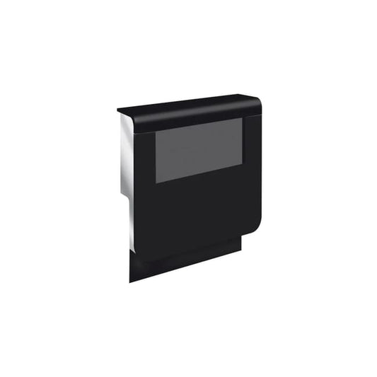 Adaptateur noir pour plinthe, H. 19 x P.16.5 cm