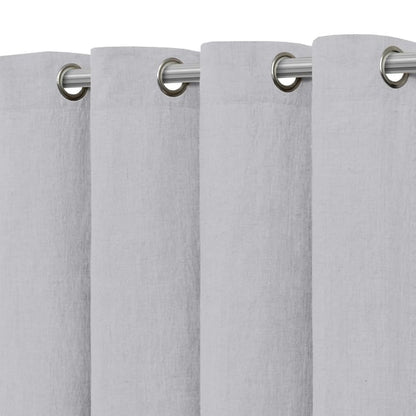 Rideau tamisant, Danae, lin, gris H.280 x l.140 cm INSPIRE