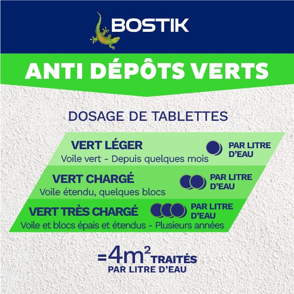 Traitement anti-dépots verts BOSTIK, 1 L