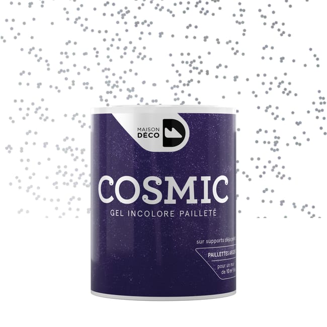 Peinture à effet, Cosmic MAISON DECO, argent, 1 l