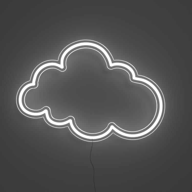 Applique néon LED Nuage, YELLOWPOP