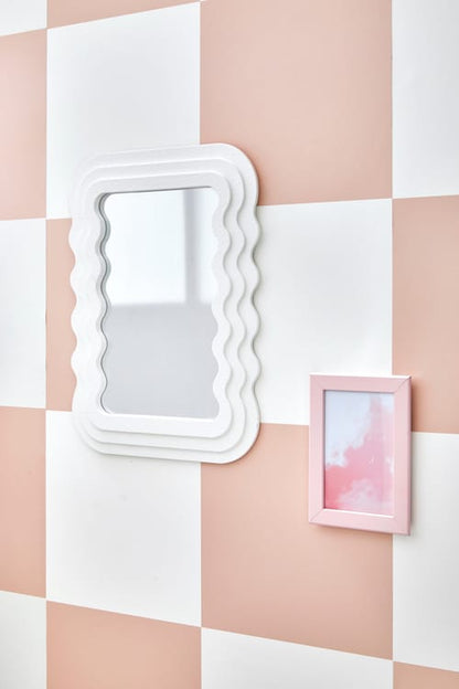 Papier peint intissé Damier dreamland rose