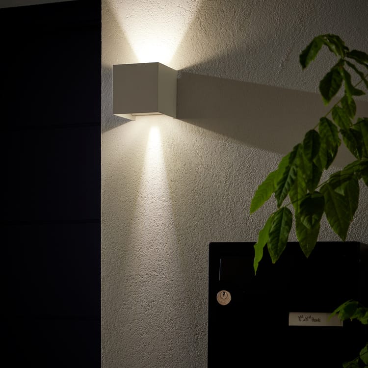 Applique extérieure jeux de lumière, 3 x GU10, Roxbury sable INSPIRE
