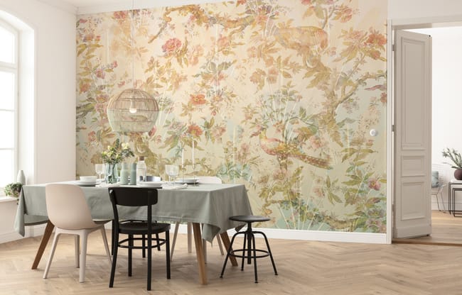 Papier peint panoramique Oiseau paradis multicolore intissé KOMAR l.350xH.255cm