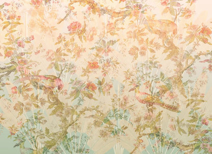 Papier peint panoramique Oiseau paradis multicolore intissé KOMAR l.350xH.255cm