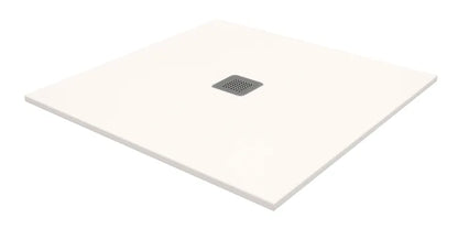 Receveur de douche pierre reconstituée blanc L.90 x l.90 Kioto