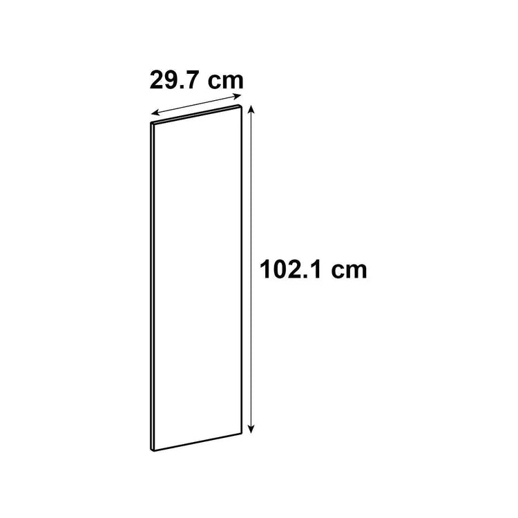 Lot de 2 portes de cuisine Tokyo blanc brillant H.102.1 x l.29.7 cm