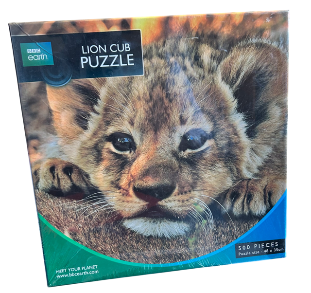 BBC Earth Lion Cub 500 piece jigsaw puzzle