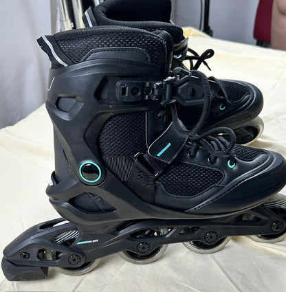 Roller fitness adulte FIT100 Noir Argent OXELO Taille 42
