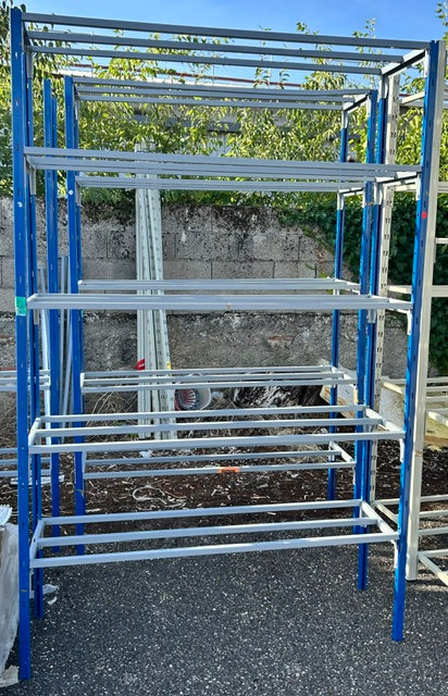 Etagère en métal, bleu