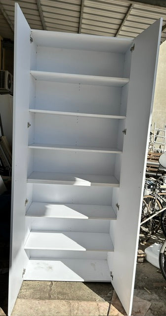 Armoire de rangement haute portes battantes de bureau H.250xL.100xP.43