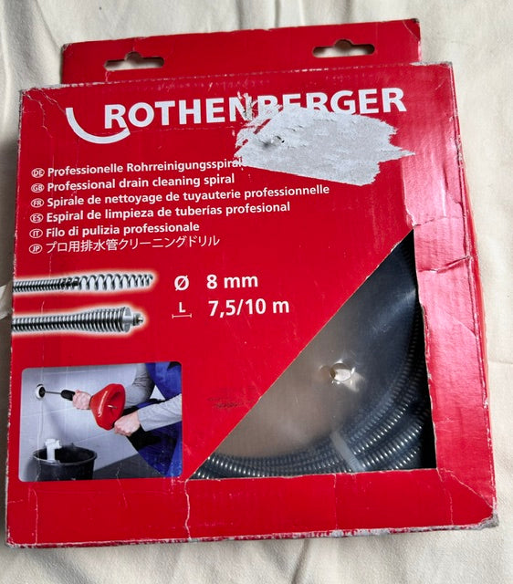 Spirale de nettoyage de tuyauterie professionnelle (Furet de déboucheur) ROTHENBERGER