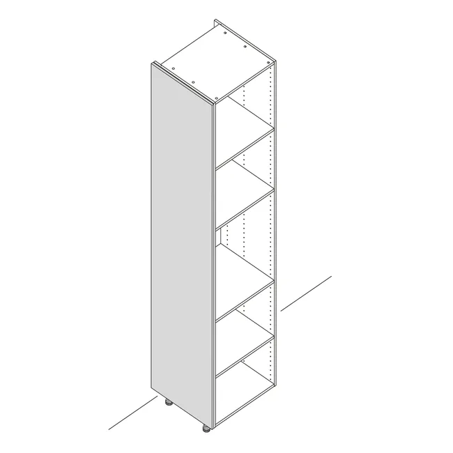 Joue Tokyo, blanc brillant, H.137.6 x l.60 cm