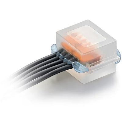 Boîte avec gel d'étanchéité, 2.5 mm², 5 entrées pour rigide et souple VOLTMAN