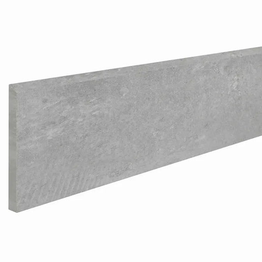 Lot de 5 plinthes, gris, l. 7.5 x L. 32 cm
