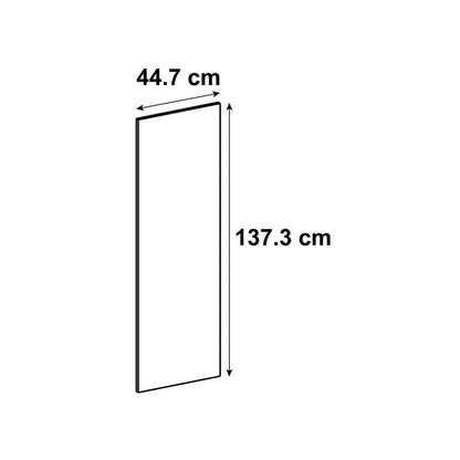 Porte de cuisine Sapporo effet chêne mat H.138 x l.44.7 cm avec défaut