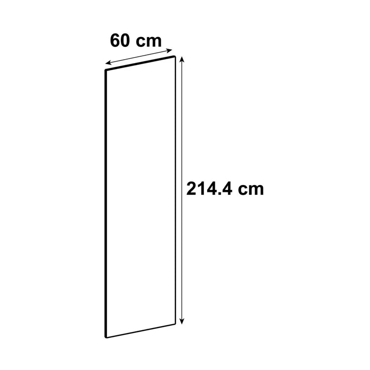 Côté de meuble de rangement Prague chêne H.214.4 cm x L.60 cm x Ep.20 mm