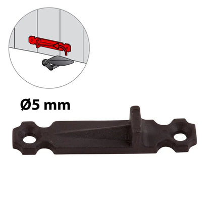 Lot de 2 protecteurs d'arrêt de volet pvc zingué, H.75 x L.15 x P.12 mm