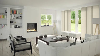Panneau japonais Tamisant uni, beige, H.250 x l.50 cm