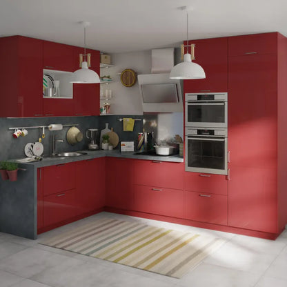 Porte-joue Sevilla rouge brillant H.138 x l.59.7 cm