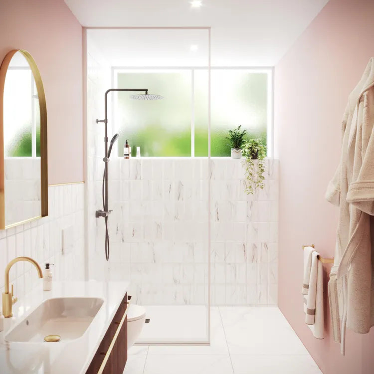 Carrelage mur intérieur effet marbre blanc brillant Metro l.10 x L.20 cm ARTENS