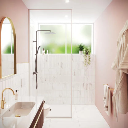 Carrelage mur intérieur effet marbre blanc brillant Metro l.10 x L.20 cm ARTENS