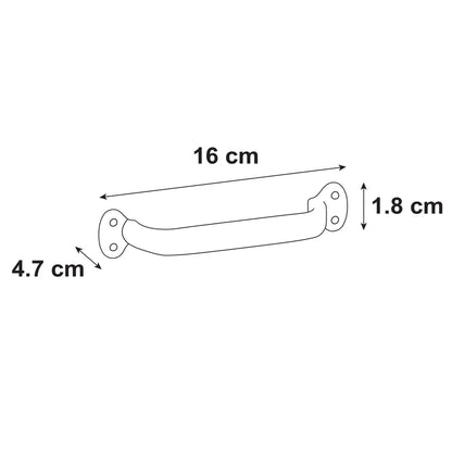 Lot de 2 poignées de meuble INSPIRE Tinos Zamak Patiné
