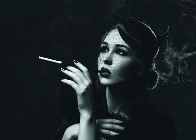 Affiche Smoke and dream, gris l.50 x H.70 cm
