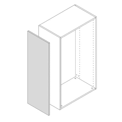 Côté de meuble de rangement Roma effet chêne H.102.4 cm x L.37 cm x Ep.18 mm
