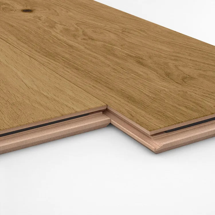 Parquet contrecollé intenso chêne blond vitrifié XL ARTENS, l.18.7 cm