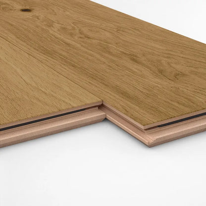 Parquet contrecollé intenso chêne blond vitrifié XL ARTENS, l.18.7 cm