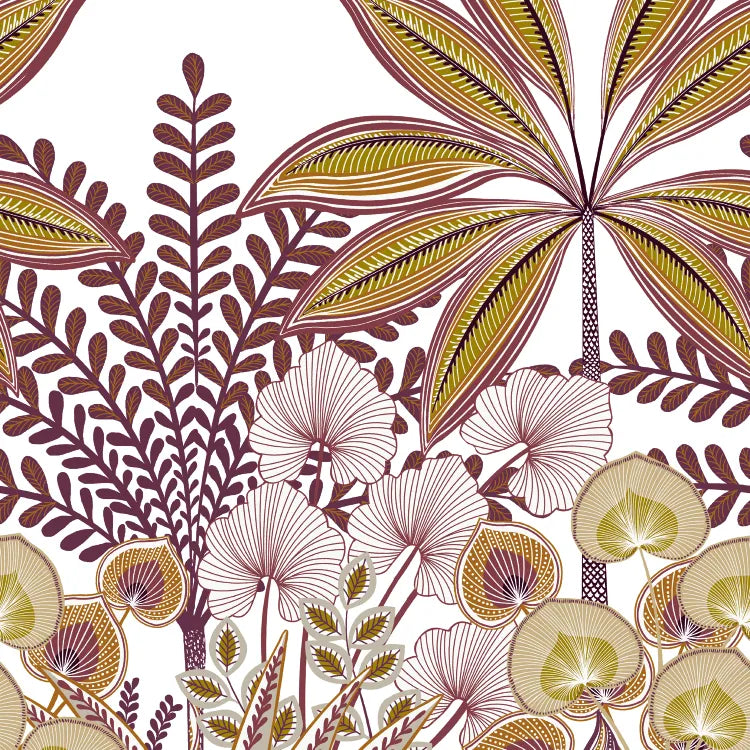 Papier peint panoramique Jody multicolore, l.159 x H.280 cm