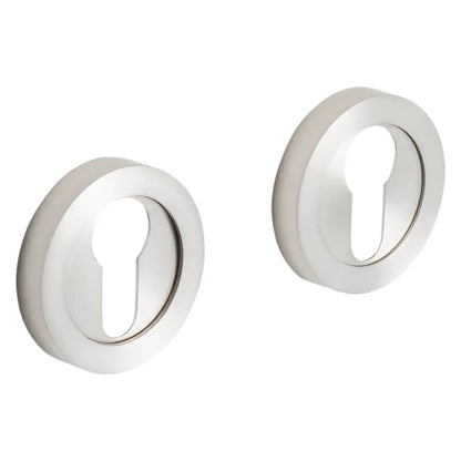 2 rosaces de fonction INSPIRE, zamak nickelé trou de cylindre