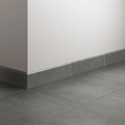 Lot de 3 plinthes carrelage Béton anthracite n°78, Ht. x L. 33 cm, Ep.7.9 mm