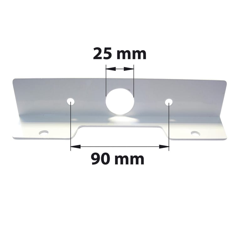 Poignée de tirage composite plastifié, H.40 x L.194 x P.36 mm