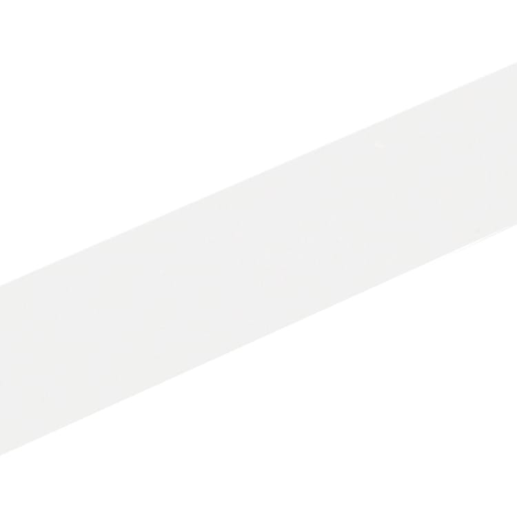 U carré pvc blanc lisse, L.2600 mm