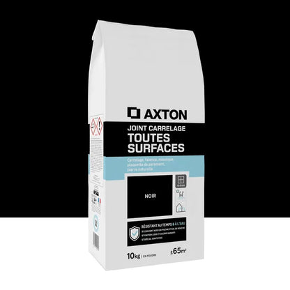 Joint tous types de carrelage et mosaïque AXTON noir 10kg