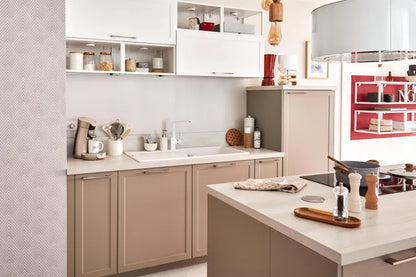 Porte de cuisine Newport taupe mat H.76.5 x l.44.7 cm