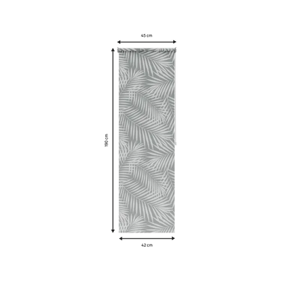 Store enrouleur tamisant Caloundra blanc/gris, l.45 x H.190 cm, INSPIRE