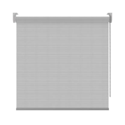 Store enrouleur tamisant Voile stripes gris, l.75 x H.190 cm, DECOSOL DELUXE