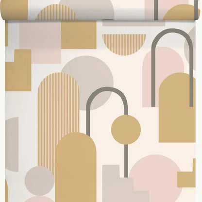 Papier peint vinyle Arty arche beige